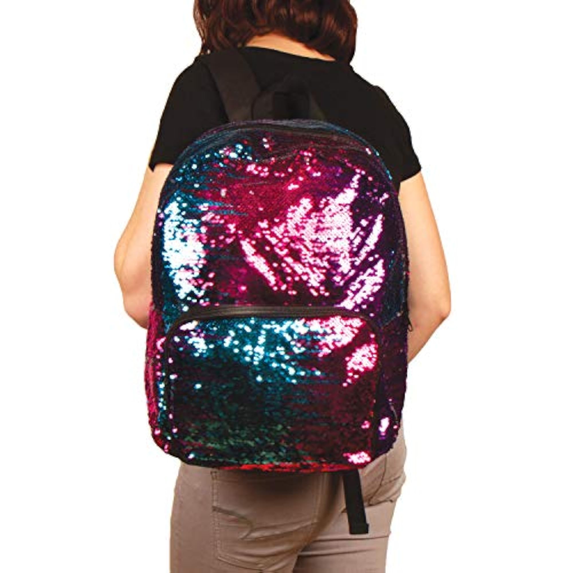 Magic Sequin Rainbow/Silver Backpack